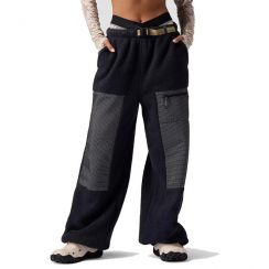 Womens Baggy Fleece Baggy Straight Pants