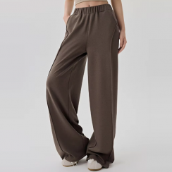 2 Prs Womens Winter Warm Fleece Lined Thickened Wide Leg Pants