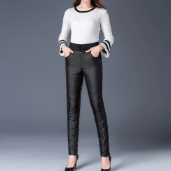 Fashionable Warm Thick Down Pants